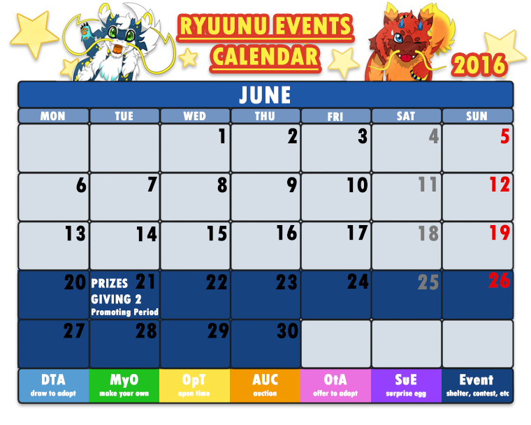 Ryuunu Events Calendar June 16 By Cachomon On Deviantart Ryuunu Events Calendar June 16 By Cachomon On Deviantart