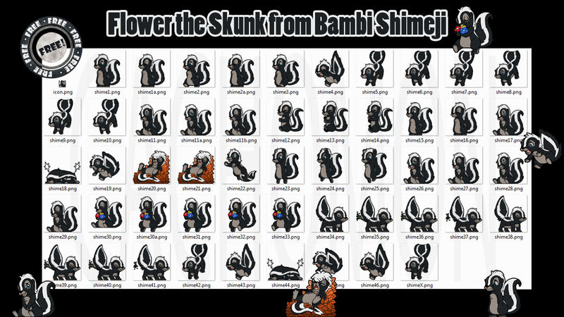 Flower the Skunk from Bambi Shimeji +FREE+ [SFW]