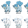 Snow and Alola Vulpix Tails Growing Process