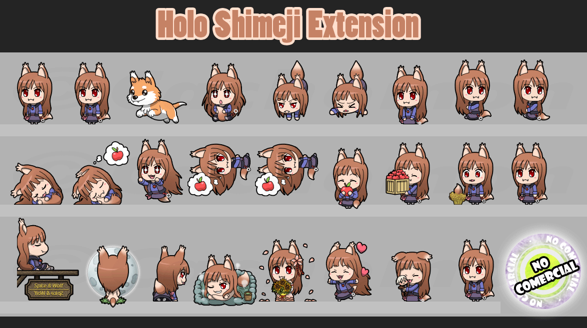 Holo Shimeji Extension [Exclusive D/L]