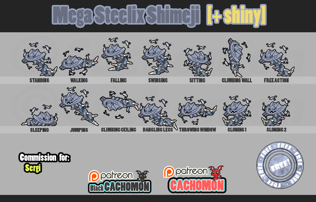 Mega Steelix Shimeji [D/L] [+shiny][+NewMechanics]