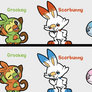 Galar Region Starters [+Fake Shiny Versions]