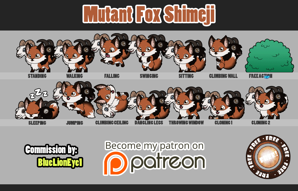 Mutant Fox Shimeji [D/L]