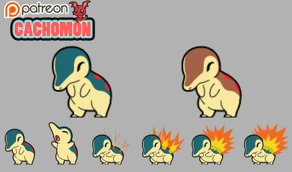 Cyndaquil - Flame on [WIP Shimeji]