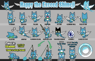 Happy the Exceed Shimeji [PRE-RELEASE][HOTSPOTS!]