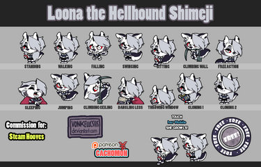 Loona the Hellhound Shimeji [D/L]