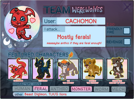 ArtFight 2023 - Werewolves Cacho Team