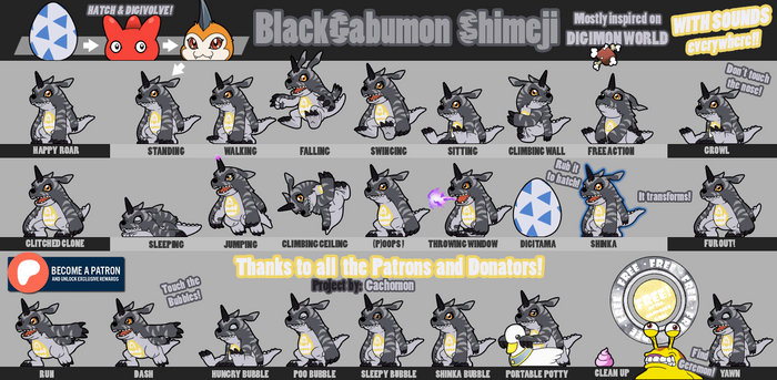 BlackGabumon Shimeji [D/L]