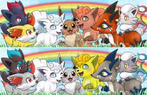 ALL FOR ONE AND ONE FOR ALL! - Poke Foxes COMM