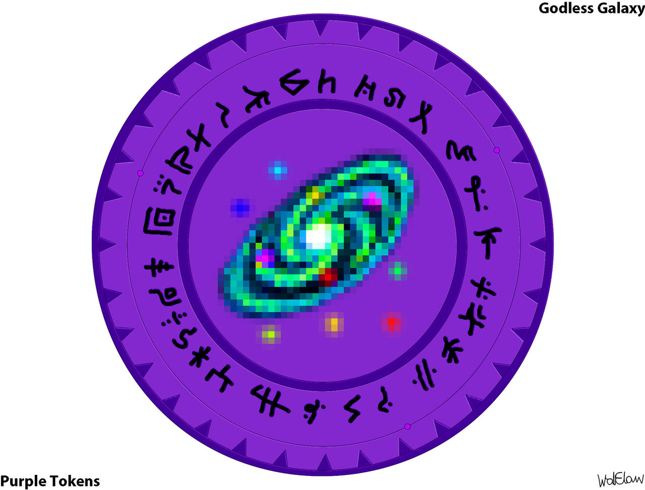 Purple Robe Token Purple Tokens by WOLFoftheLOW on DeviantArt