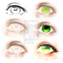 Eye Coloring Process