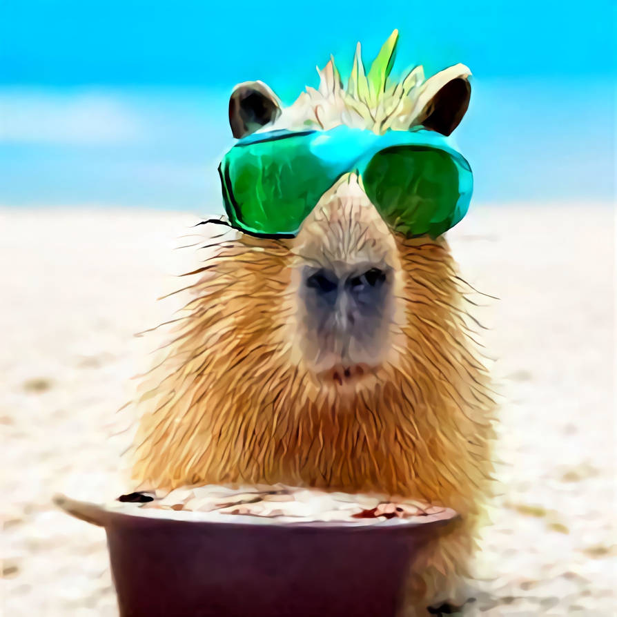 Capy with a cap by AchingImagination on DeviantArt