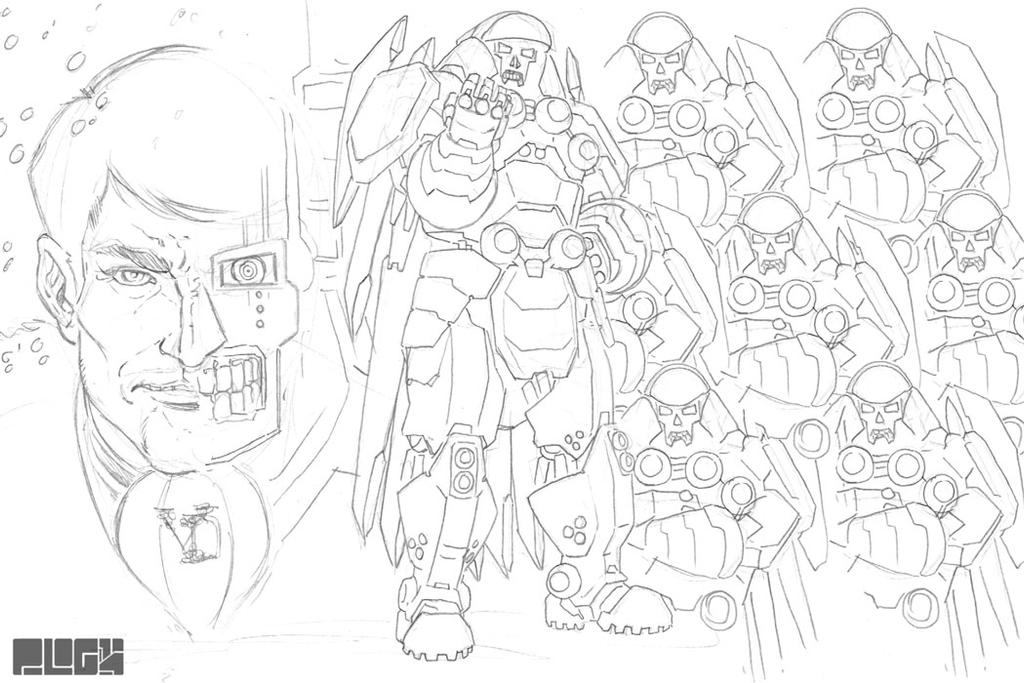 Mecha DOOM sketch