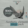 Aesthetic elements mega pack | 500+ PNGS