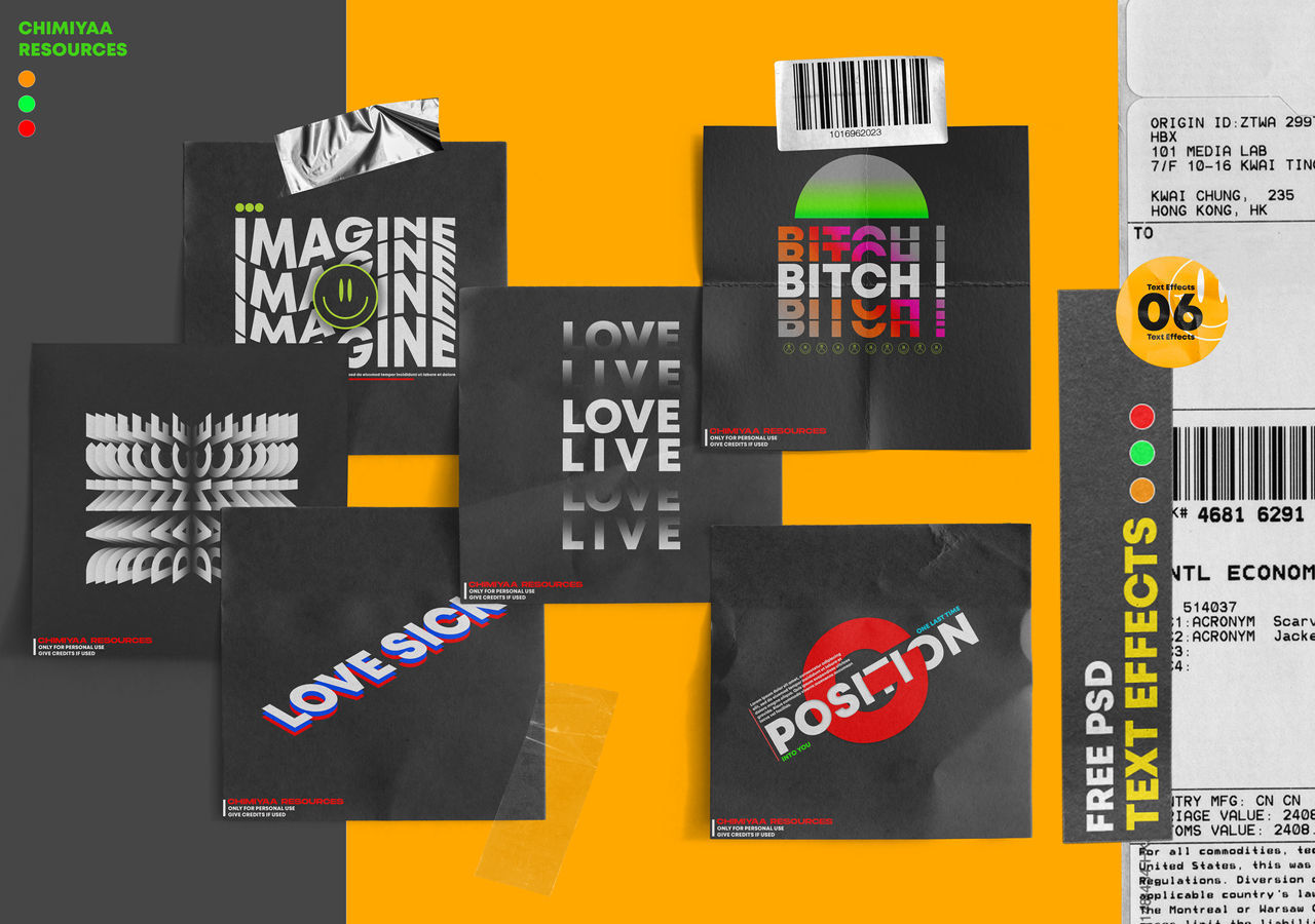 Trendy photoshop text effects | chimiyaa