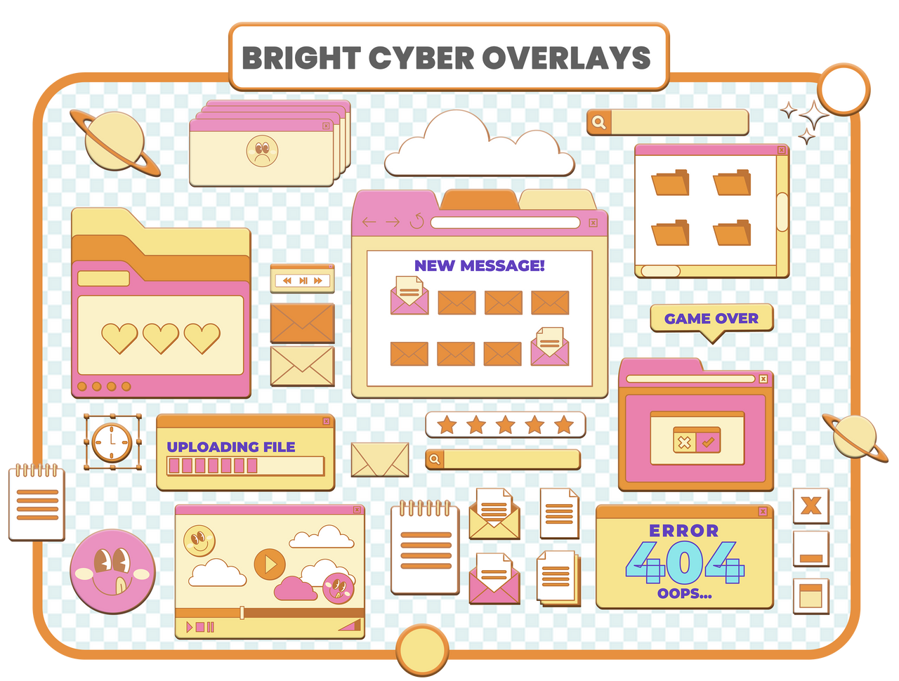 BRIGHT CYBER OVERLAYS by chimiyaa on DeviantArt