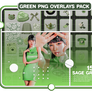 150+ GREEN PNG OVERLAYS PACK