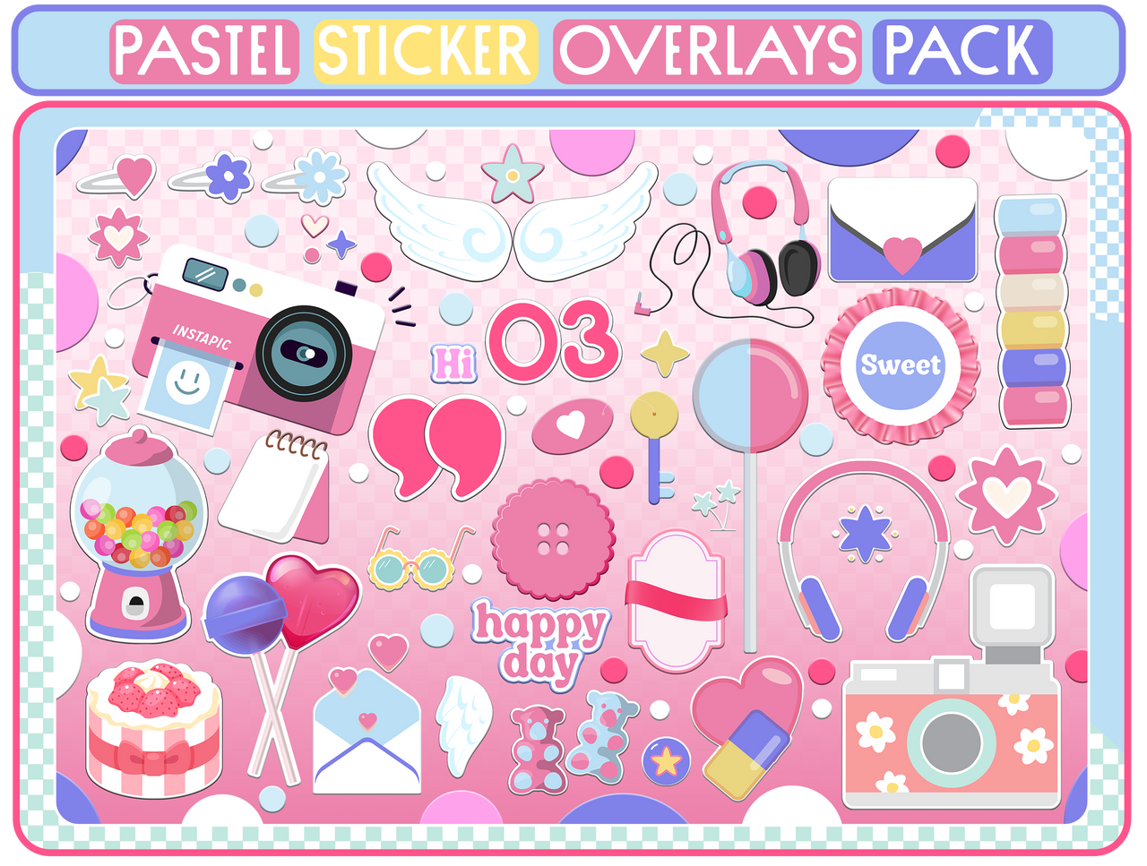 60+ PASTEL STICKER OVERLAYS PACK by chimiyaa on DeviantArt