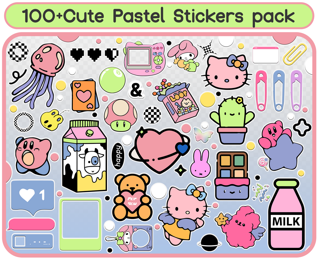 Loading Cute Sticker 100+ Cute decorative stickers pack by chimiyaa on DeviantArt