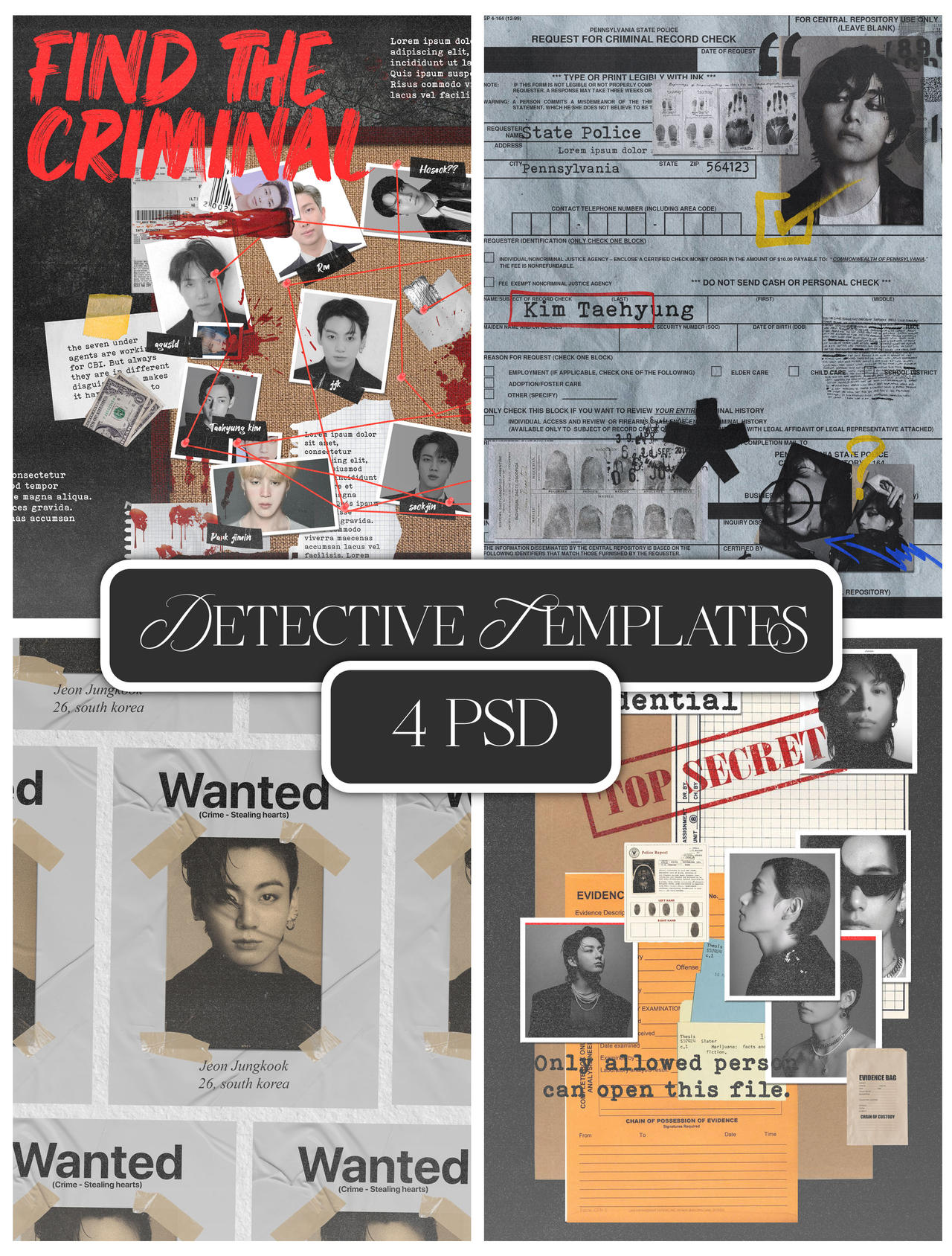 4 Detective and Criminal template PSDs by chimiyaa on DeviantArt
