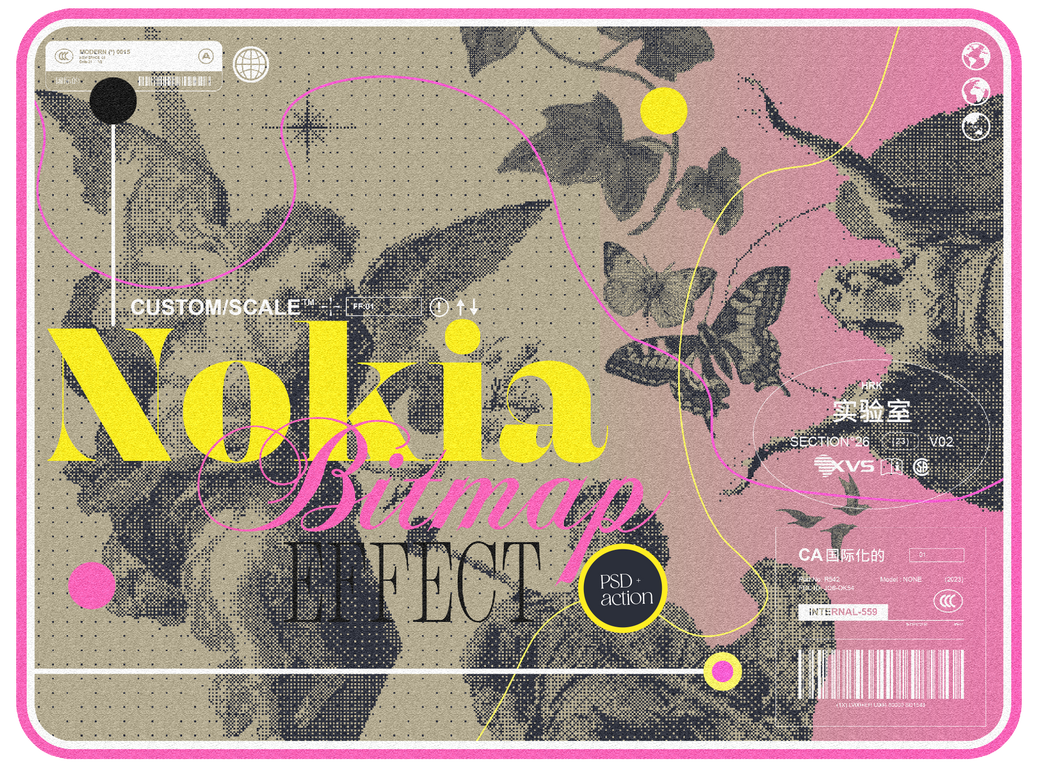 NOKIA BITMAP EFFECT PSD + ACTION by chimiyaa on DeviantArt