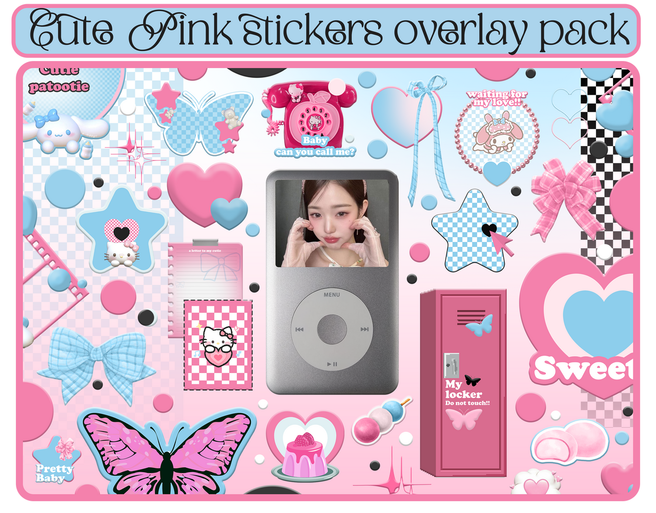 Pink Stickers For Java Project 20+ cute pink stickers overlays pack by chimiyaa on DeviantArt