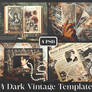 FREE PACK OF 4 DARK VINTAGE PSD TEMPLATES