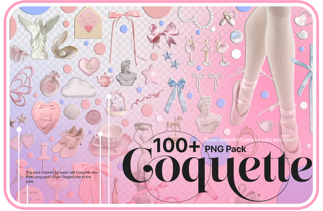 FREE 100+ COQUETTE AESTHETIC PNG PACK by chimiyaa on DeviantArt