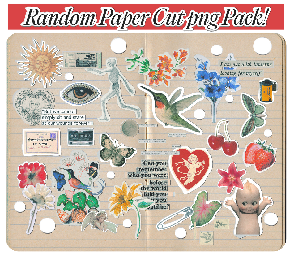Free Random paper cut PNG pack by chimiyaa on DeviantArt