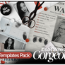 Crime to be Gorgeous Templates Pack | 10+ PNGs