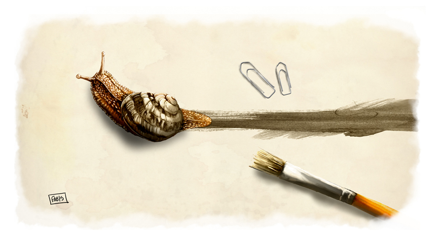 Snail painting
