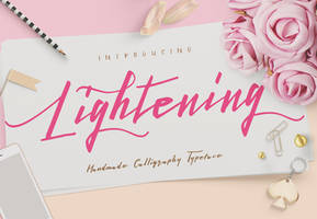 Lightening Script - Font Duo