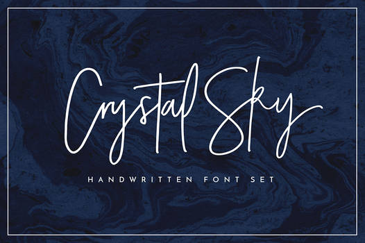 Crystal Sky Font Set