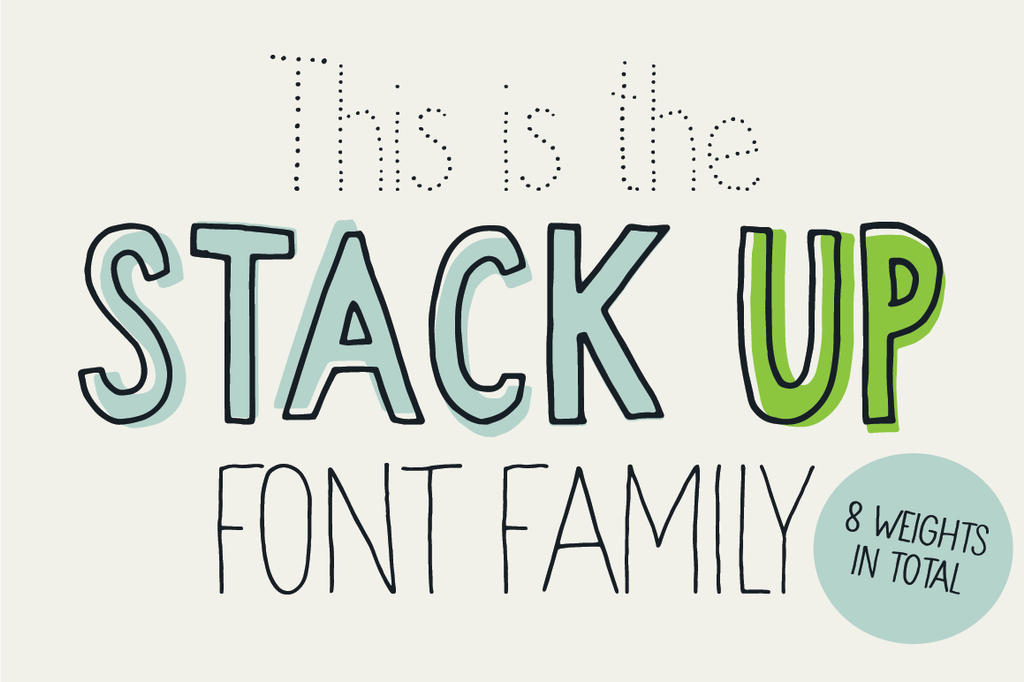 Stack Sans Font Stack up - The universal Sans Serif font family by creativework247 on ...
