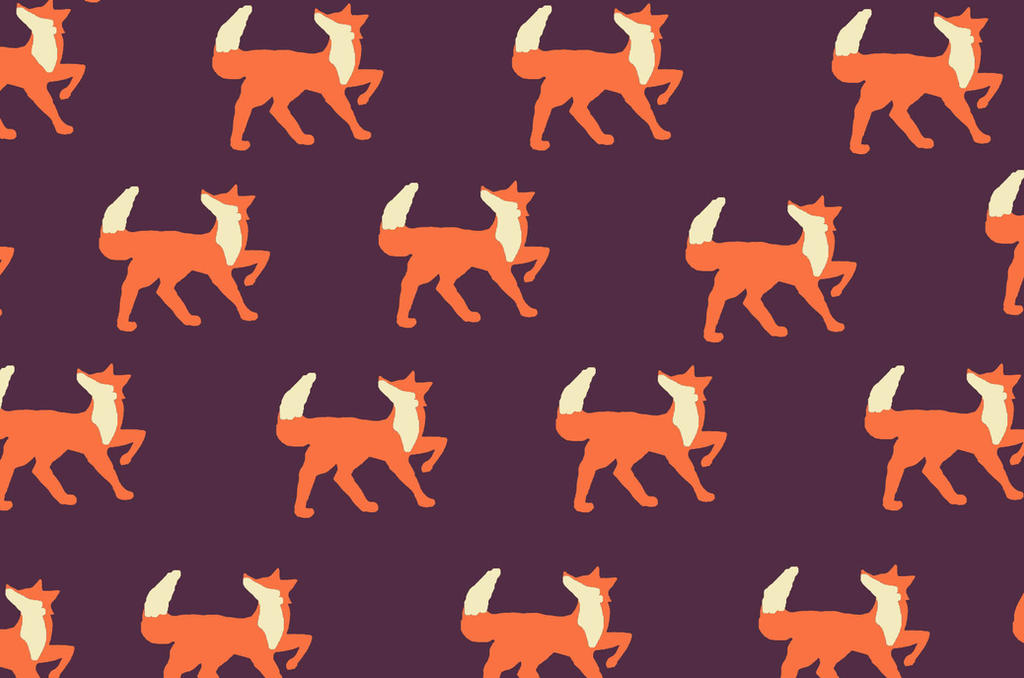 Fox Retro Pattern Fox Pattern by PurpsPercival on DeviantArt