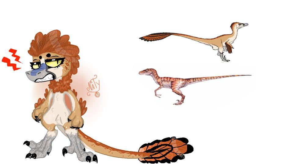 cartoon velociraptor (OC) by NaroNarii on DeviantArt