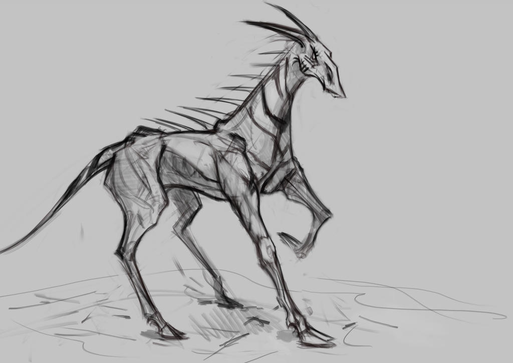 Creature design sketch 1 by Drakhas on DeviantArt