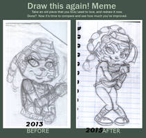 Draw it again - Meme - AGAIN LOL- Conker Sneeker.