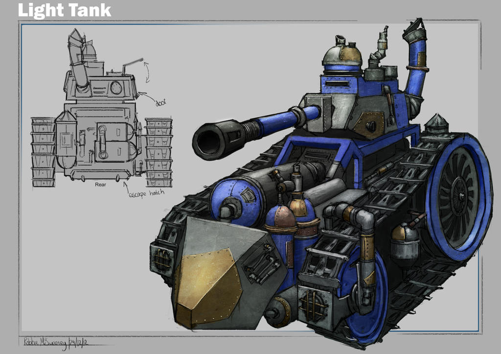Light tank design by RobbieMcSweeney on DeviantArt