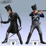 Prussian infantryman and Cavalier