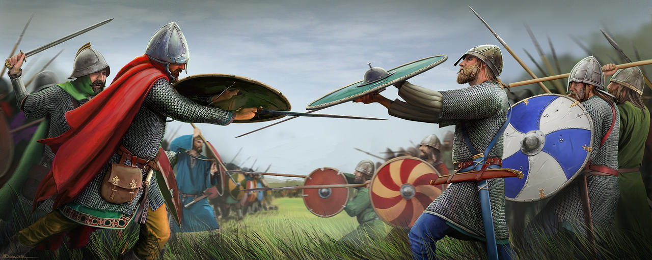 The Saxons fight the Carolingians in open battle. by RobbieMcSweeney on DeviantArt