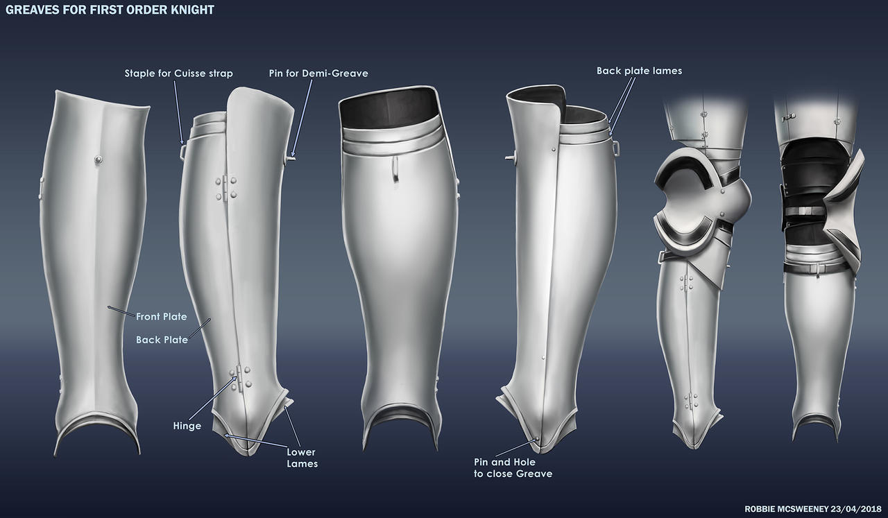 Greaves for first or knight