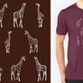 Giraffe T-shirt Design