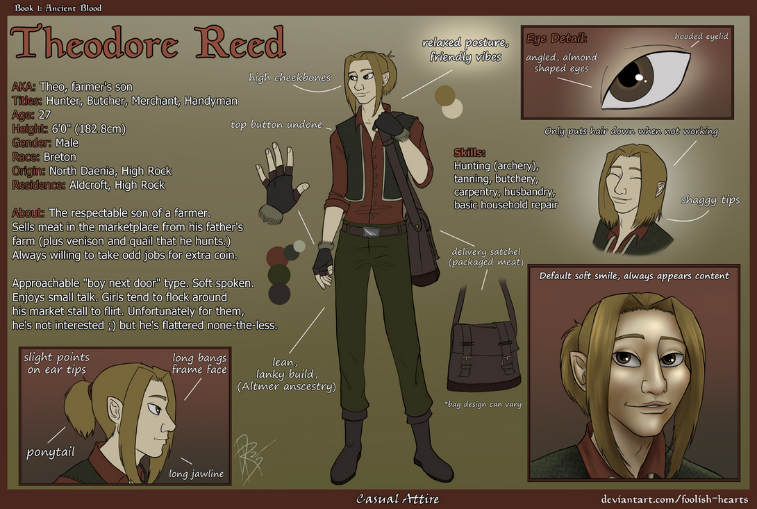 Theo Reed Theodore Reed- Casual Attire by Foolish-Hearts on DeviantArt