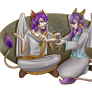 Theo and Laylah (Art Fight)