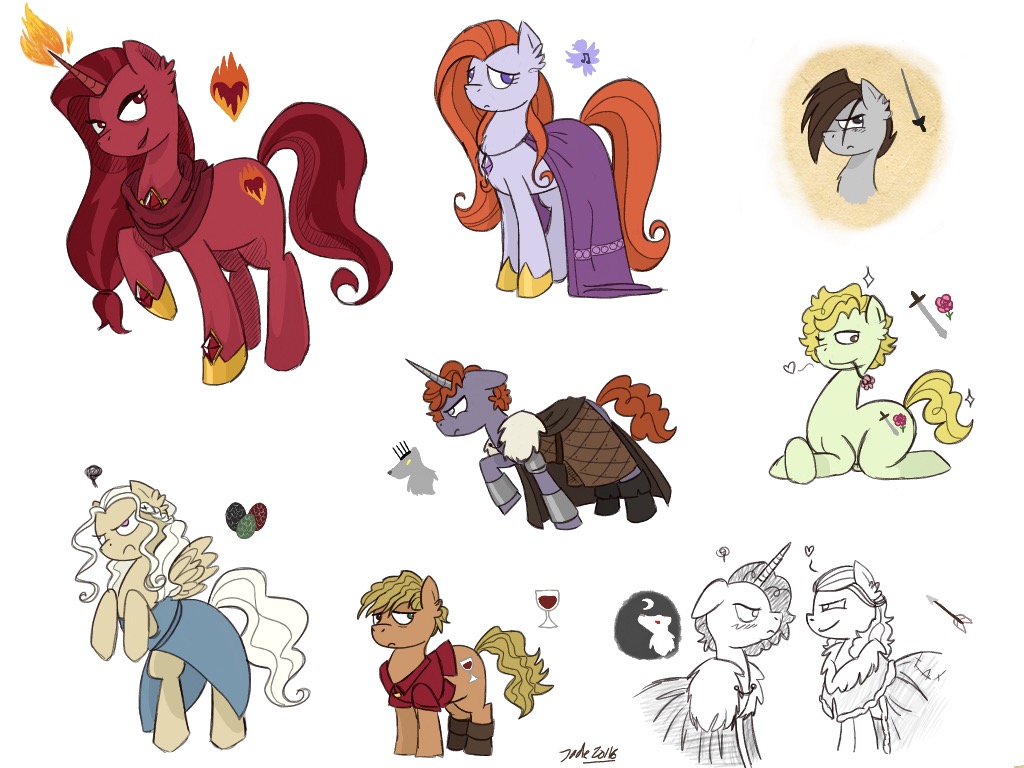 MLP - GoT/Asoiaf crossover sketch