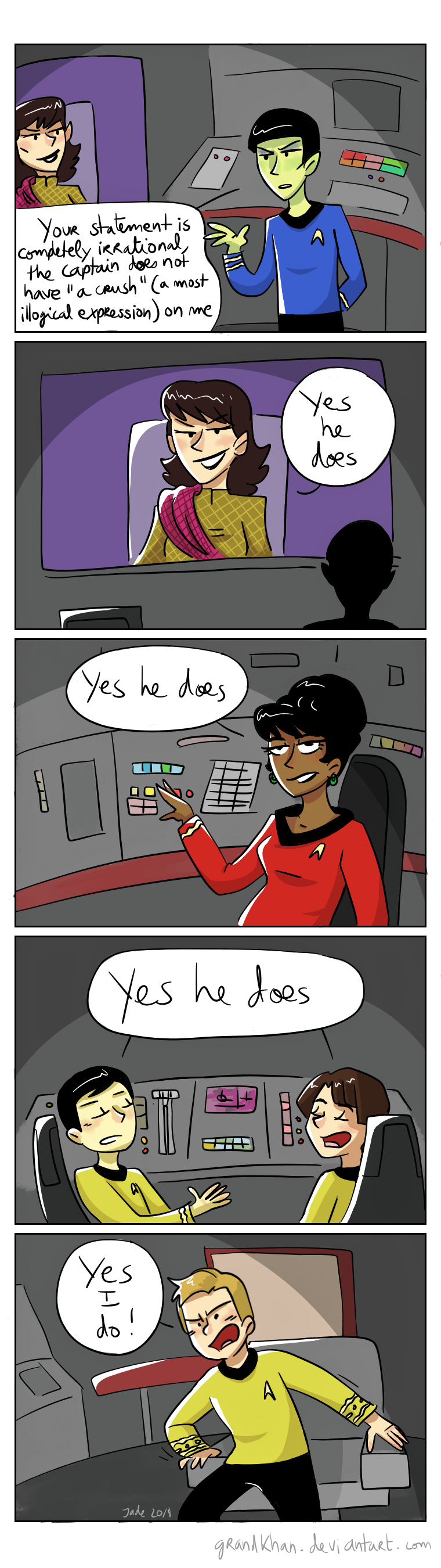 Star Trek - Strange New dumb comics #11 : Crush by Grandkhan on DeviantArt