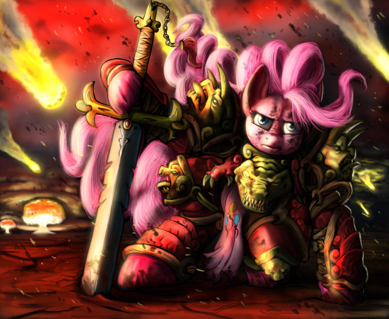Pinkamena Warrior Pie by doubleWbrothers