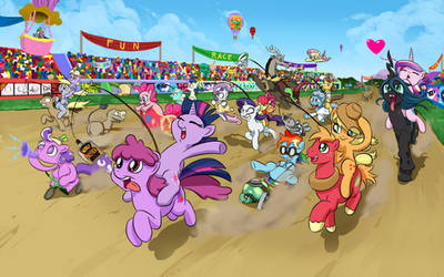 Pony Race Wallpaper