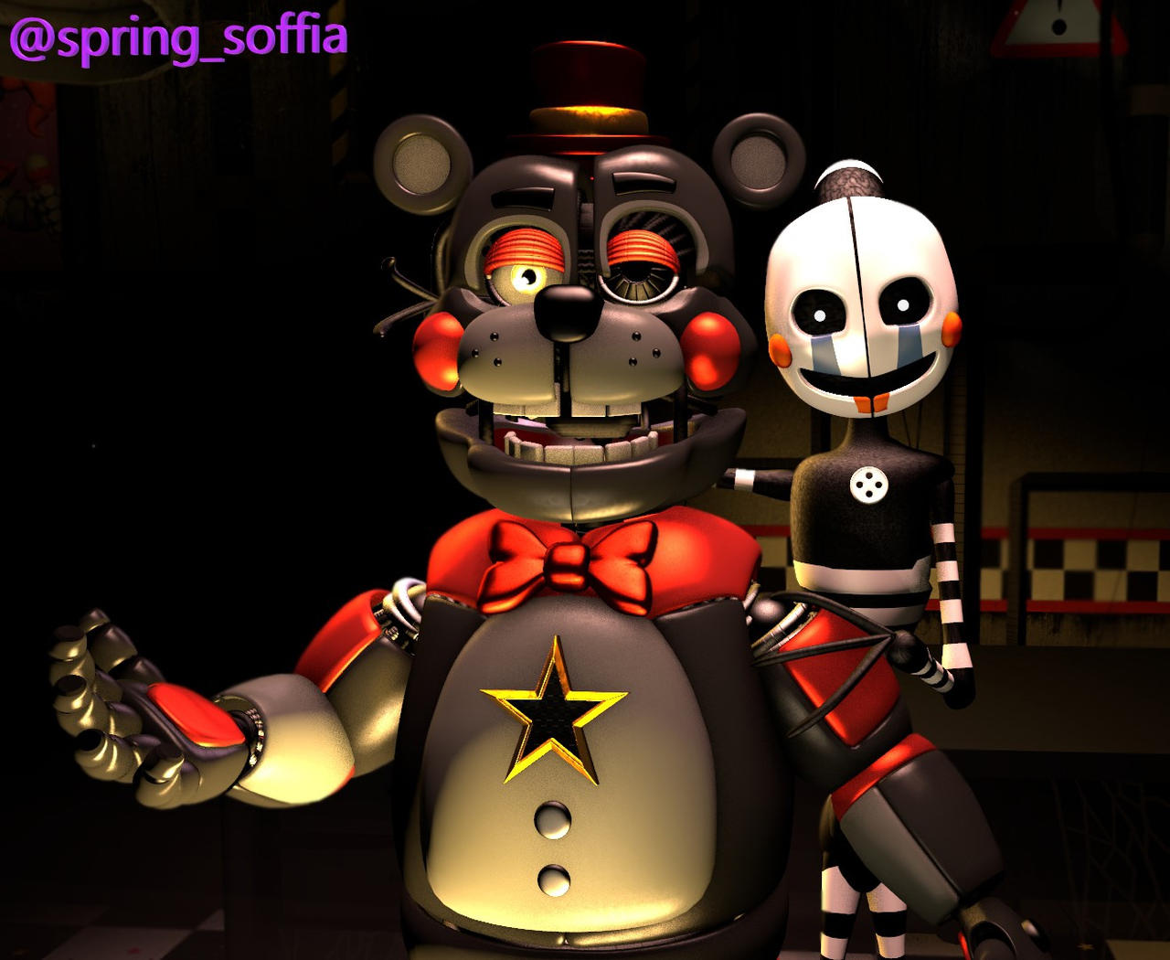 Lefty Clock FNAF (SFM)-Funtime Lefty by springSoffia on DeviantArt